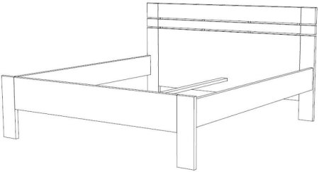 (obrázek pro) Postel 160x200 Ella Lux Masiv 