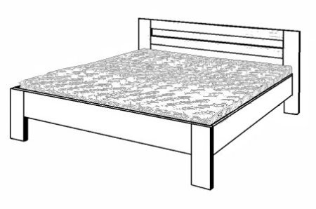 (obrázek pro) Postel 80x190 Ketty Masiv 