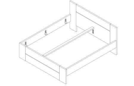 (obrázek pro) Postel 180x210 Lorano Lamino dvoulůžko 