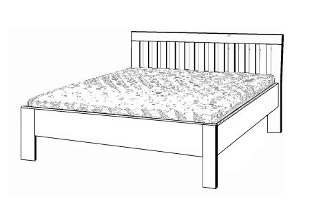 (obrázek pro) Postel 100x200 Ditta Masiv 