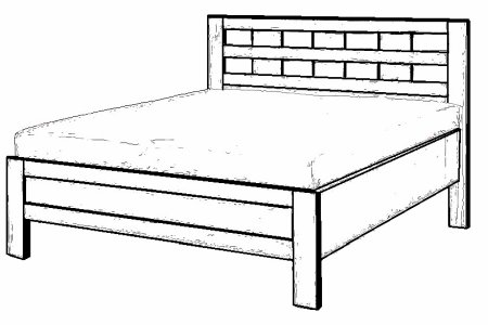 (obrázek pro) Postel 140x220 Emilly Masiv 