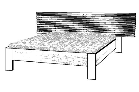 (obrázek pro) Postel 170x195 Lunna Masiv 